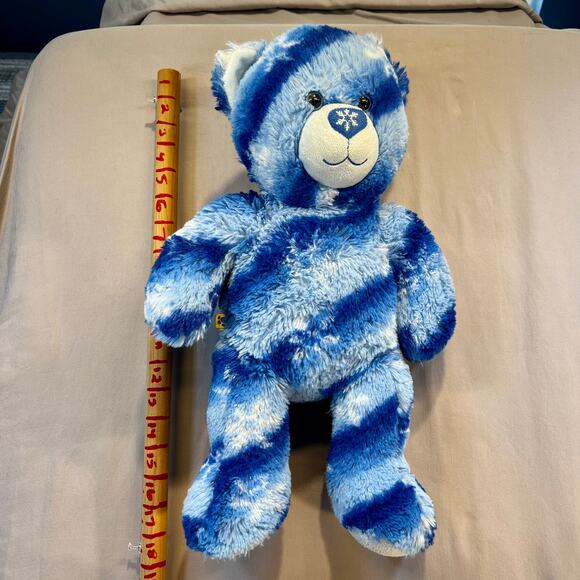 Build A Bear Snowflake Winter Hugs Furry Teddy Stuffed Retired 2011 19" - Picture 6 of 8